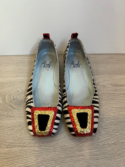 DE FLORES Y FLOREROS. Bailarina textura detalles en purpurina. T 38