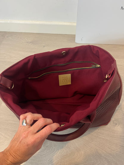 AN AND LEE. Bolso shopper burdeos