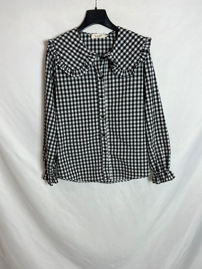 FANKOOE. Camisa vichí cuello T.l