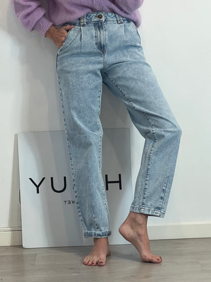 SÉZANE. Denim claro pinzas