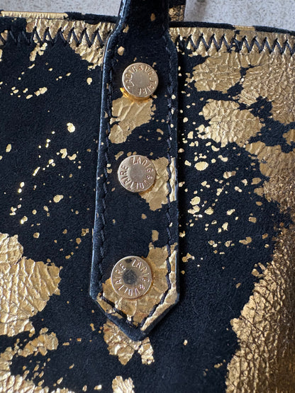 ZADDIG & VOLTAIRE. Bolso tote piel dorados