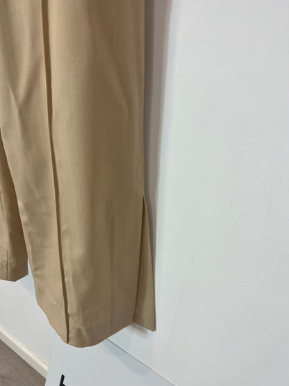 H&amp;M x Rockh. Flowy beige trousers with slits. Size 34