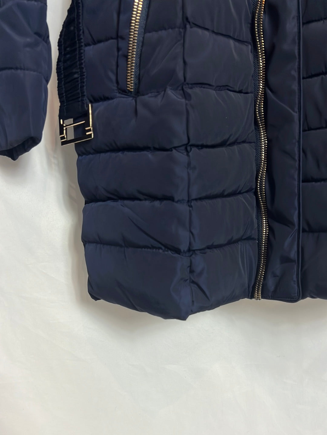 KELREBEC. Plumas azul detalle cremallera. T M