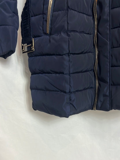 KELREBEC. Plumas azul detalle cremallera. T M