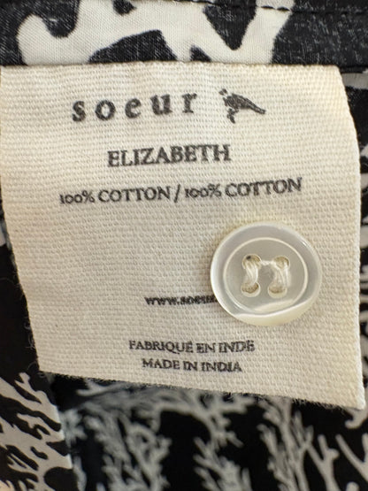 SOEUR. Blusa negra corales