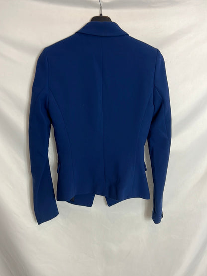 MANGO. Blazer azul botones. T XS