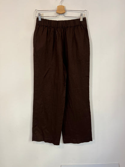ESE O ESE. Pantalón marrón lino