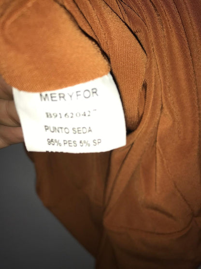 MERYFOR. Vestido corto punto seda caldero