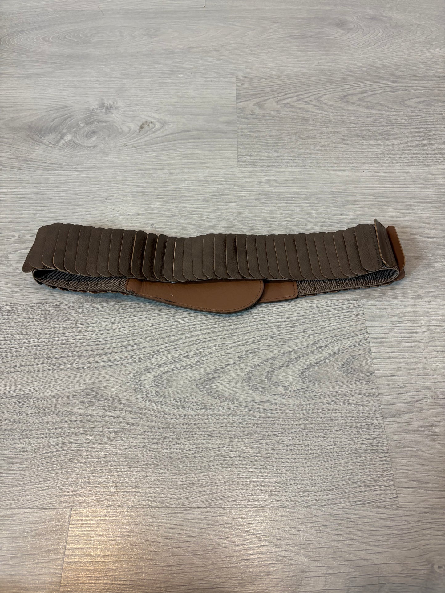 OTRAS. Cinturón marrón hebilla ovalada