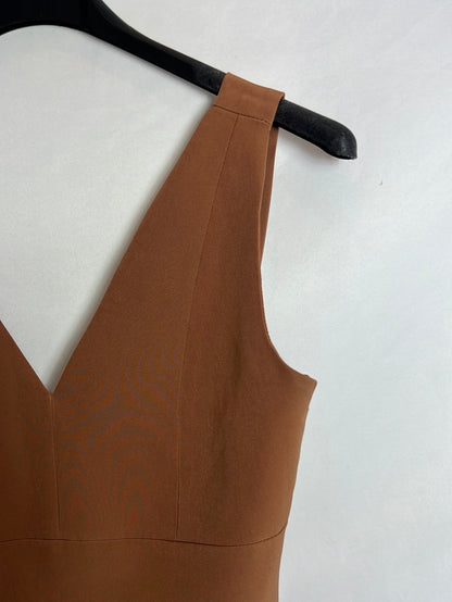 BIMANI. Top marrón T.40