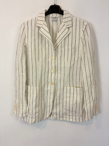 ASPESI. Total look lino rayas azules. T S