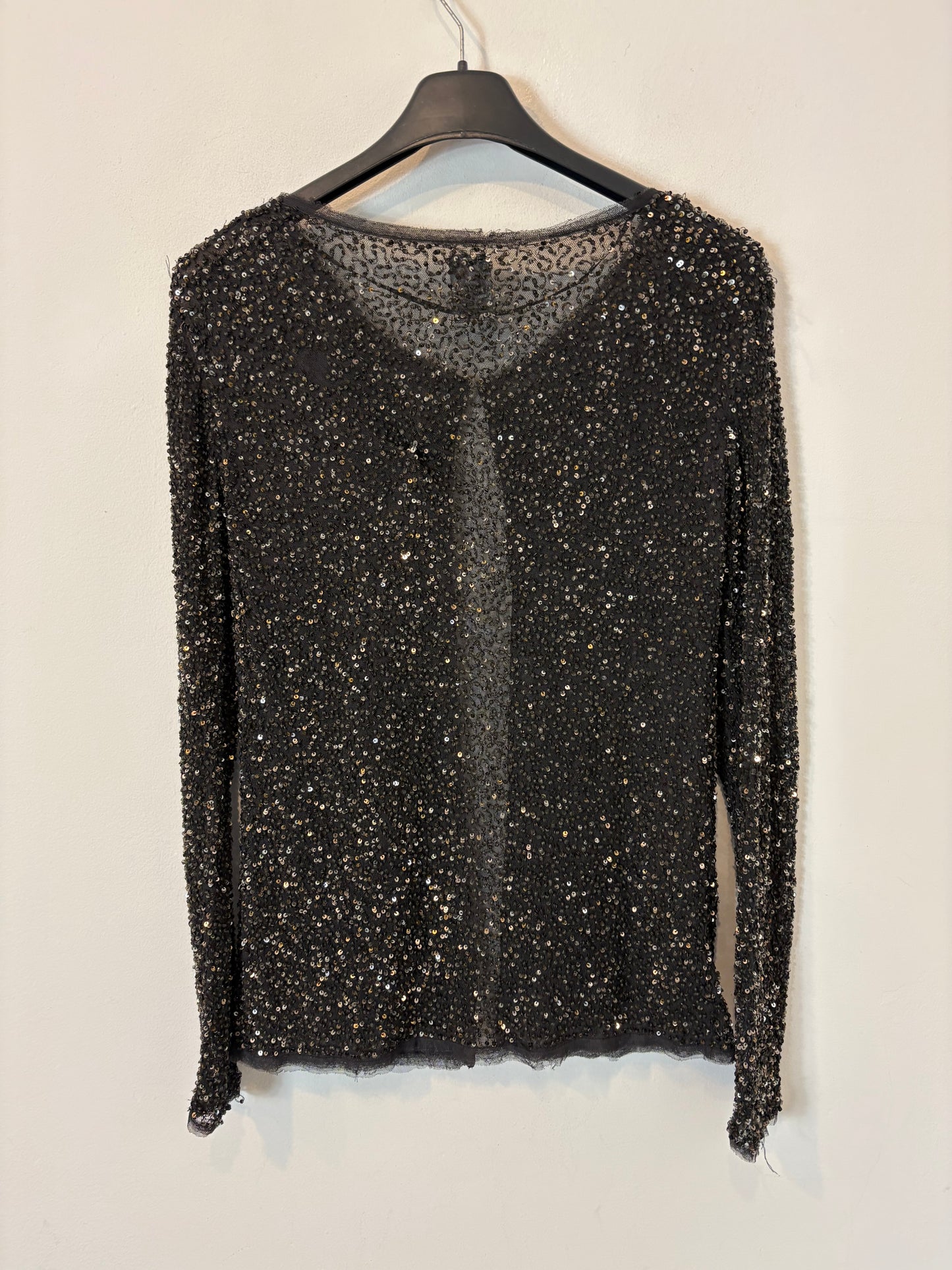 ZARA. Chaqueta lentejuelas mini. T M