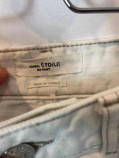 ISABEL MARANT ÉTOILE.White denim midi skirt. T 36