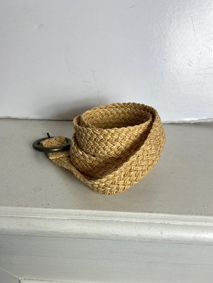 OTRAS. Cinturón rafia beige T S/M