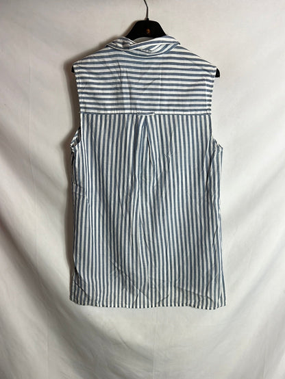 OTHER. Striped sleeveless blouse. TM