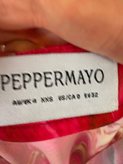 PEPPERMAYO. Falda larga estampado flores. T XS/S
