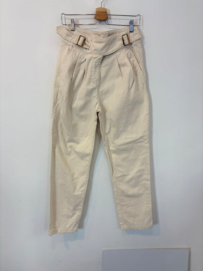 SÉZANE. Denim beige pinzas