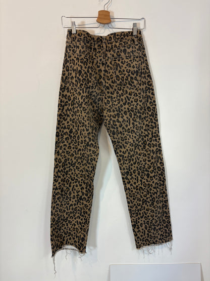 OTRAS. Denim recto animal print. T 36