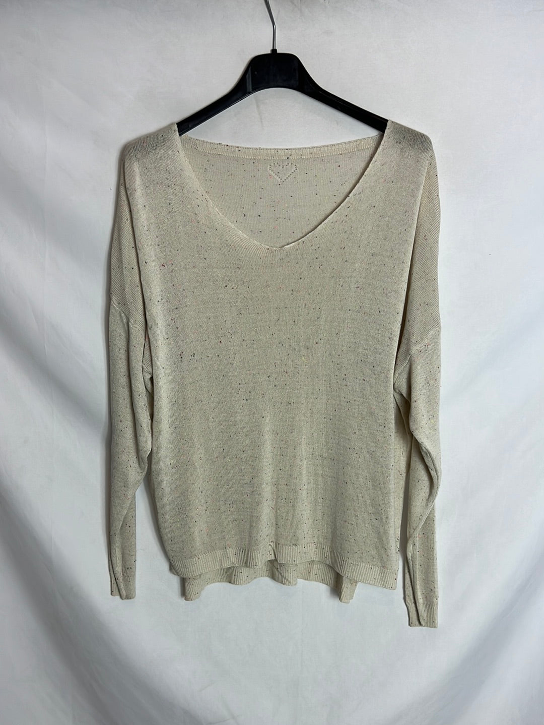 OTHER. Beige fine jersey with colored yarns. Sizes s/m
