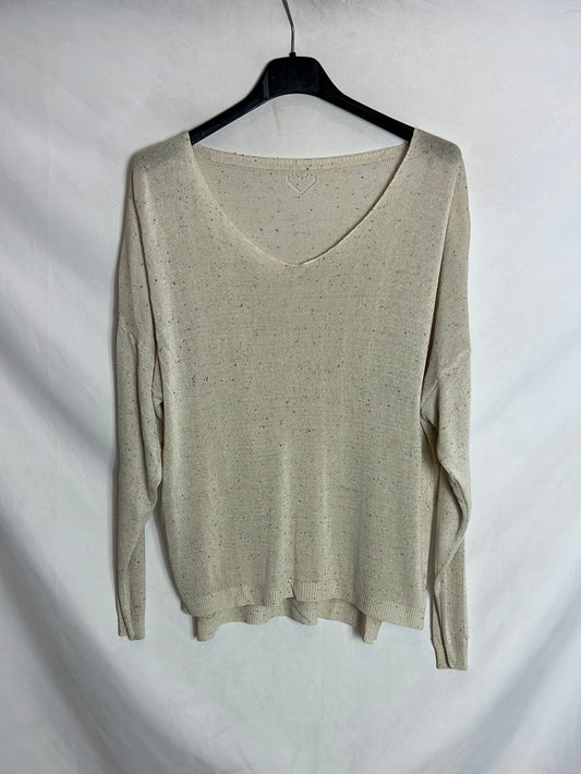 OTHER. Beige fine jersey with colored yarns. Sizes s/m