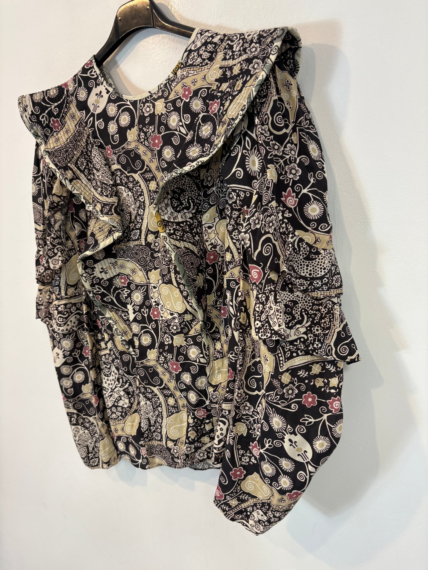 ISABEL MARANT ÉTOILE. Blusa estampada volante