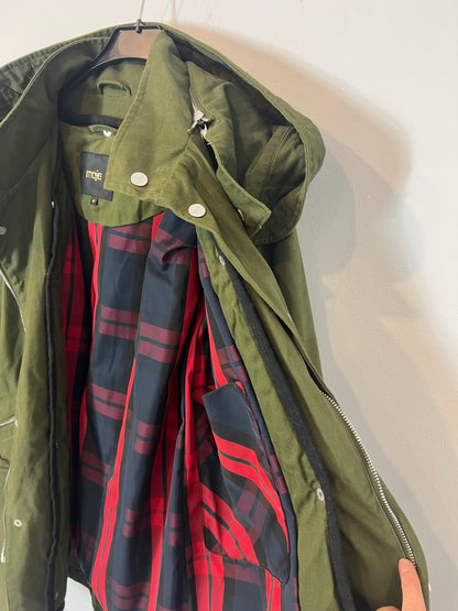 MAJE. Green parka with lining size 0(S)