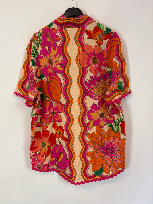 FARM RIO. Conjunto estampado fucsia