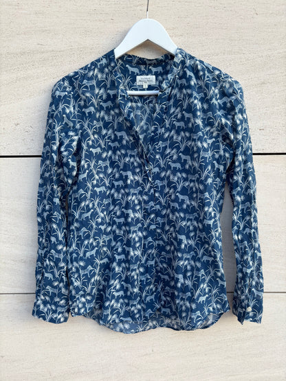 HARTFORD. Blusa azul safari