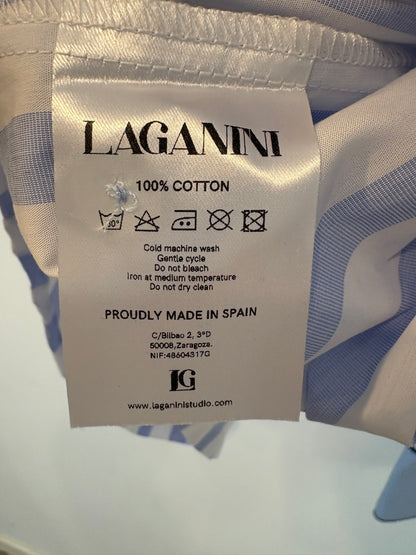 LAGANINI. Striped blouse with bow detail. TM/L