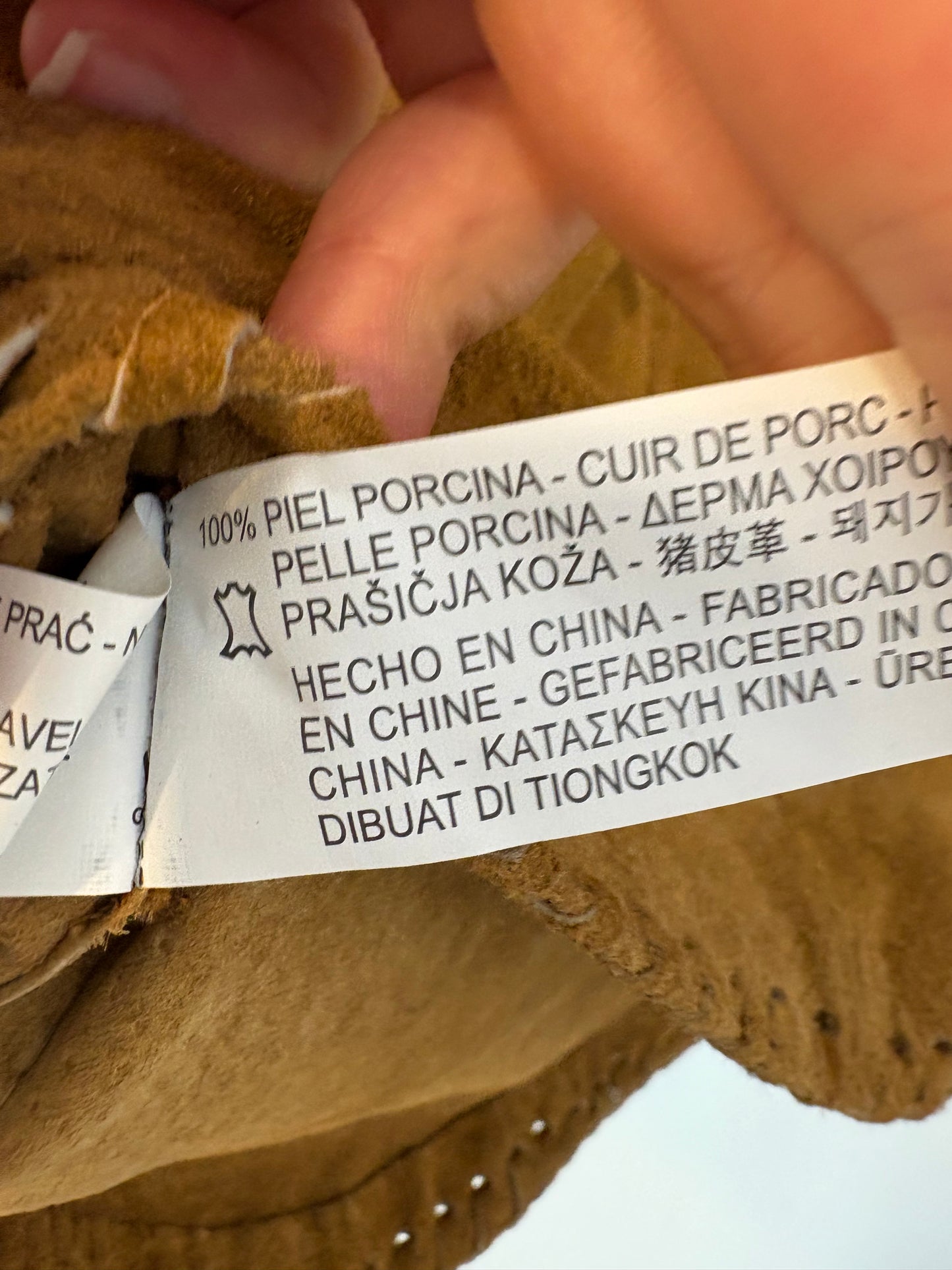 ZARA. Top ante camel