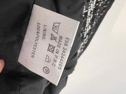 TERIA YABAR. Black tweed jacket. T.S.