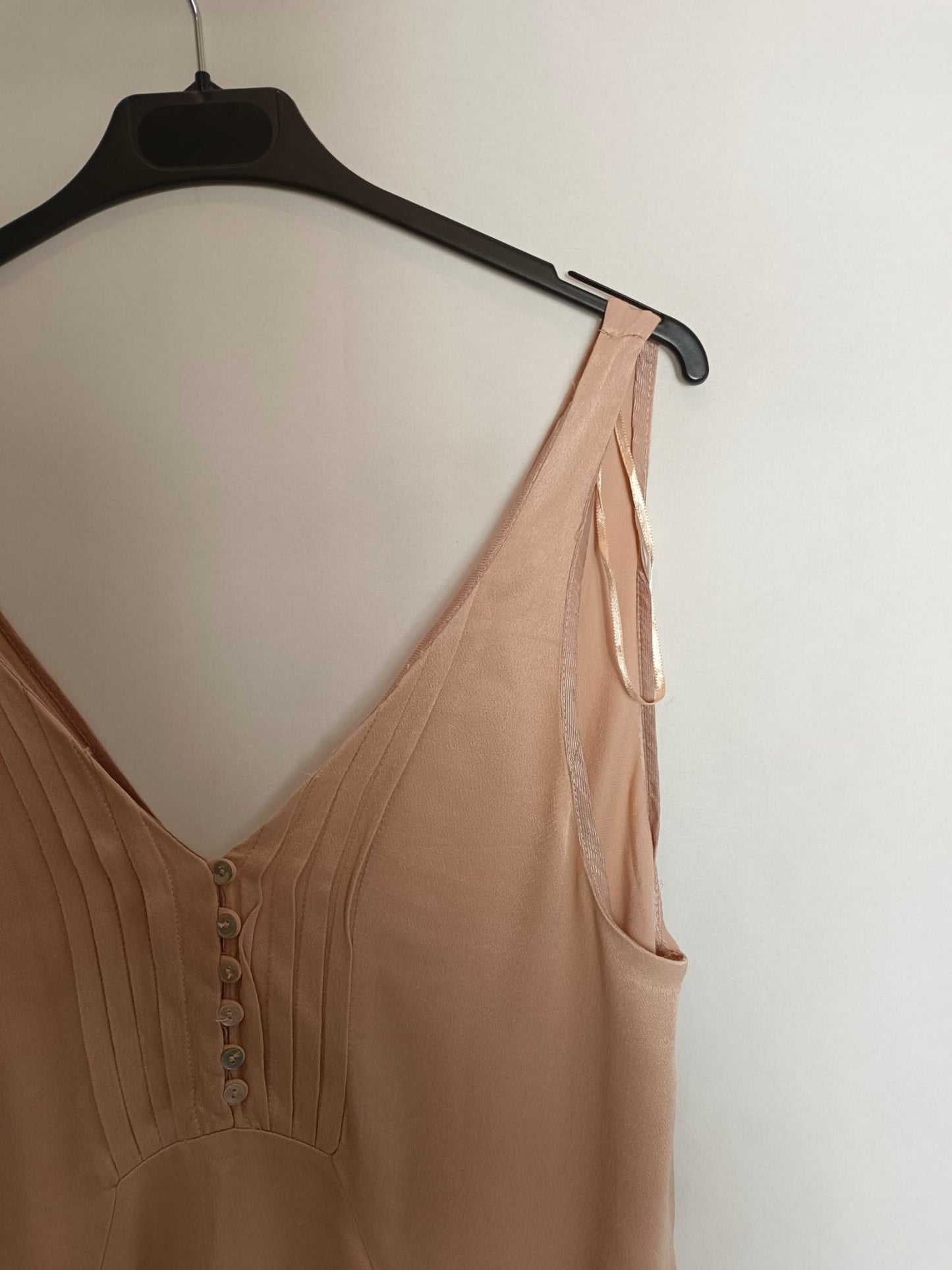 ZARA. Pink satin dress TM 