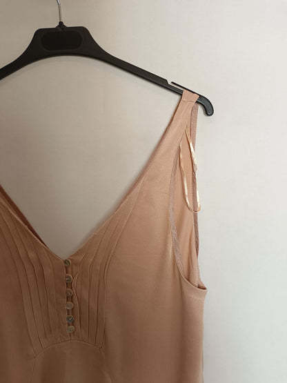ZARA. Pink satin dress TM 