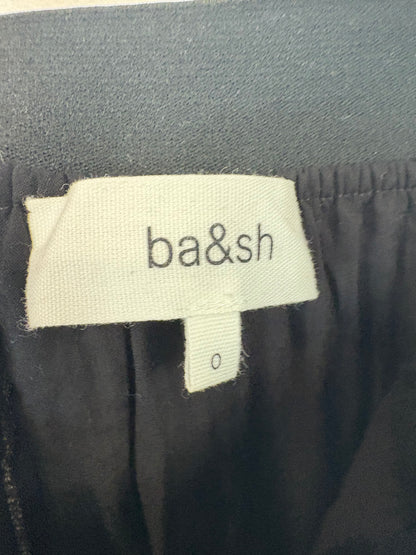 BA&SH. Falda midi negra plisada. T 0 (XS)