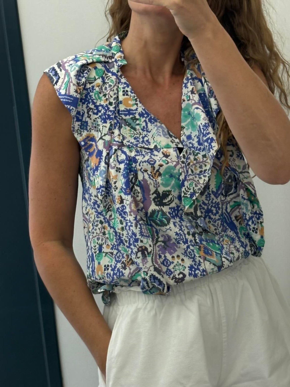 ISABEL MARANT. Blusa seda estampada