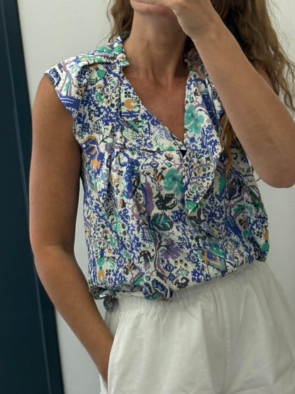 ISABEL MARANT. Blusa seda estampada