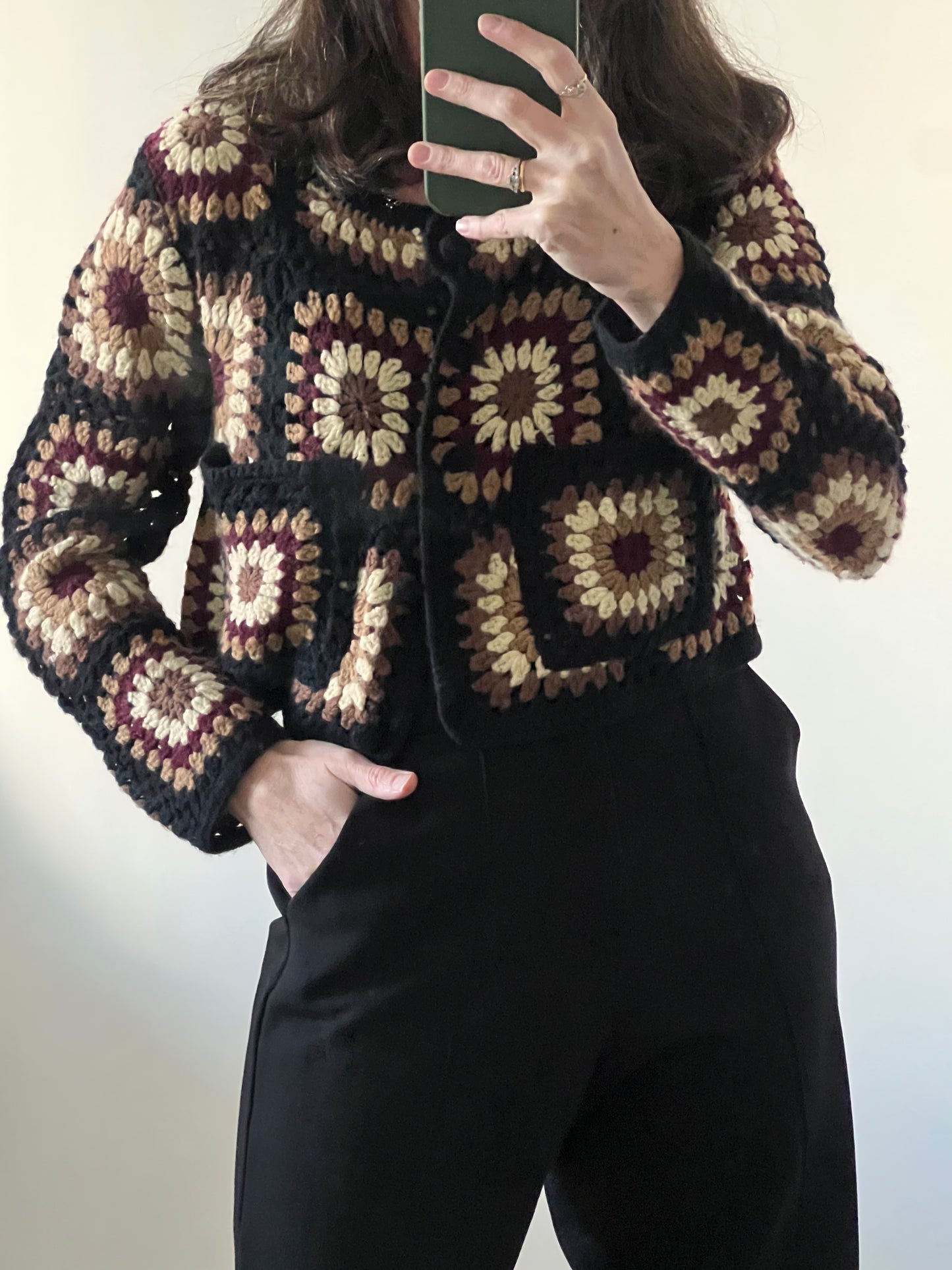 ZARA. chaqueta croché