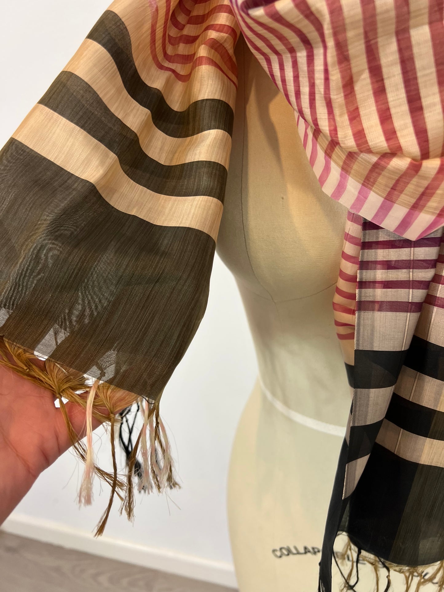 OTRAS. Pañuelo rayas textura