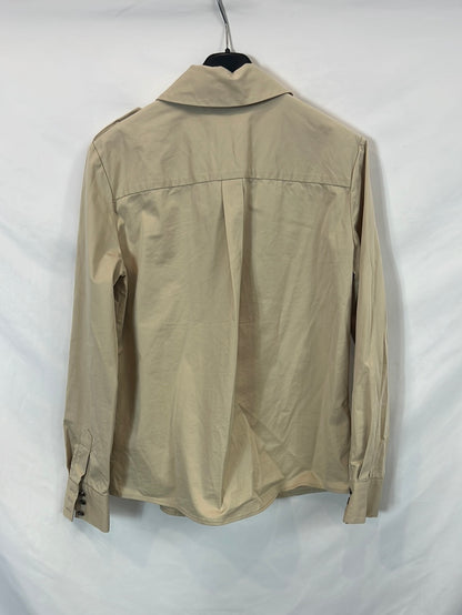 BA&SH. Camisa/sobrecamisa beige T.s