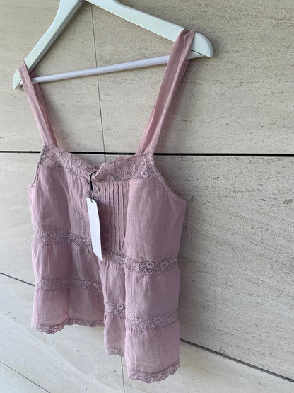 ZARA. Mustard textured back top. TS