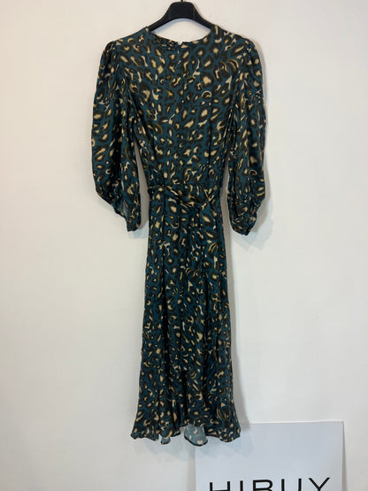 SOEUR. Flowy midi dress with belt. Size 36 (Tara)