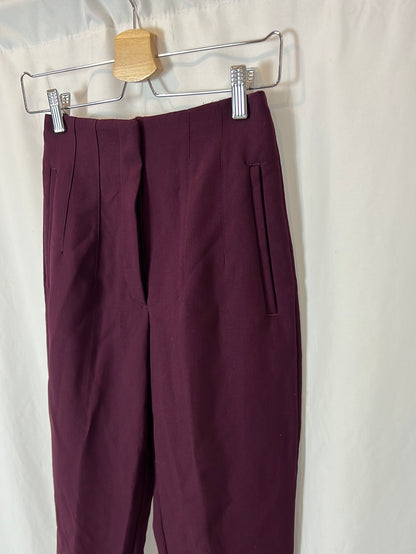 ZARA. Burgundy dress pants T.xs
