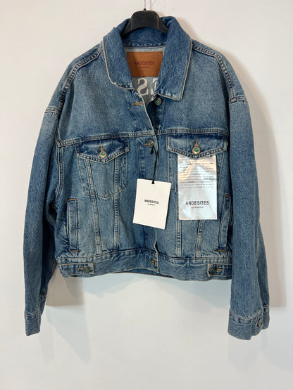ANDESITES. Cazadora denim bordada. TU (M)