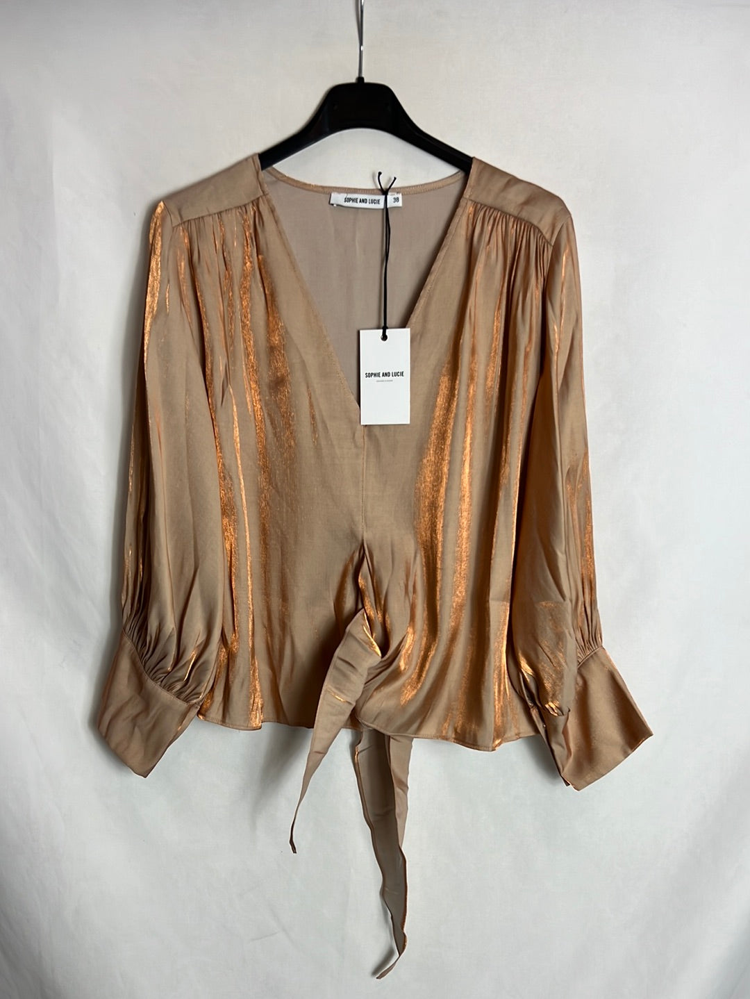 SOPHIE&amp;LUCIE. Multi-way tie blouse. Size 38 
