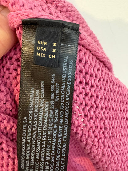 MASSIMO DUTTI. Top rosa halter