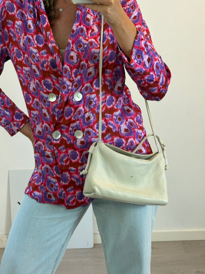 MASSIMO SUTTI. Bolso piel doble asa