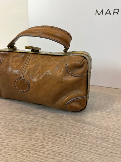 MALABABA. Bolso mini vintage piel marrón (Tara)