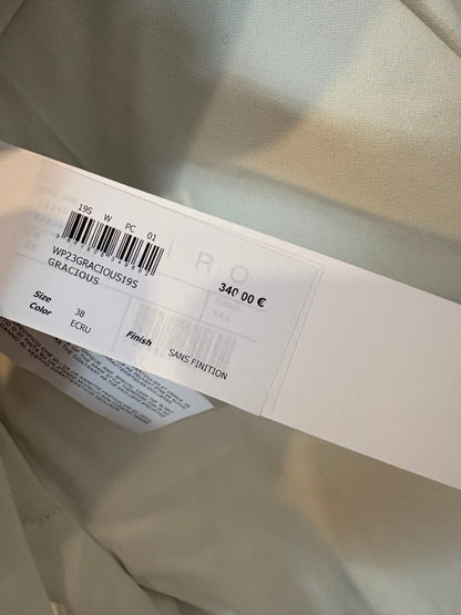 IRO. Pantalón pinzas detalle cinturón. T 38