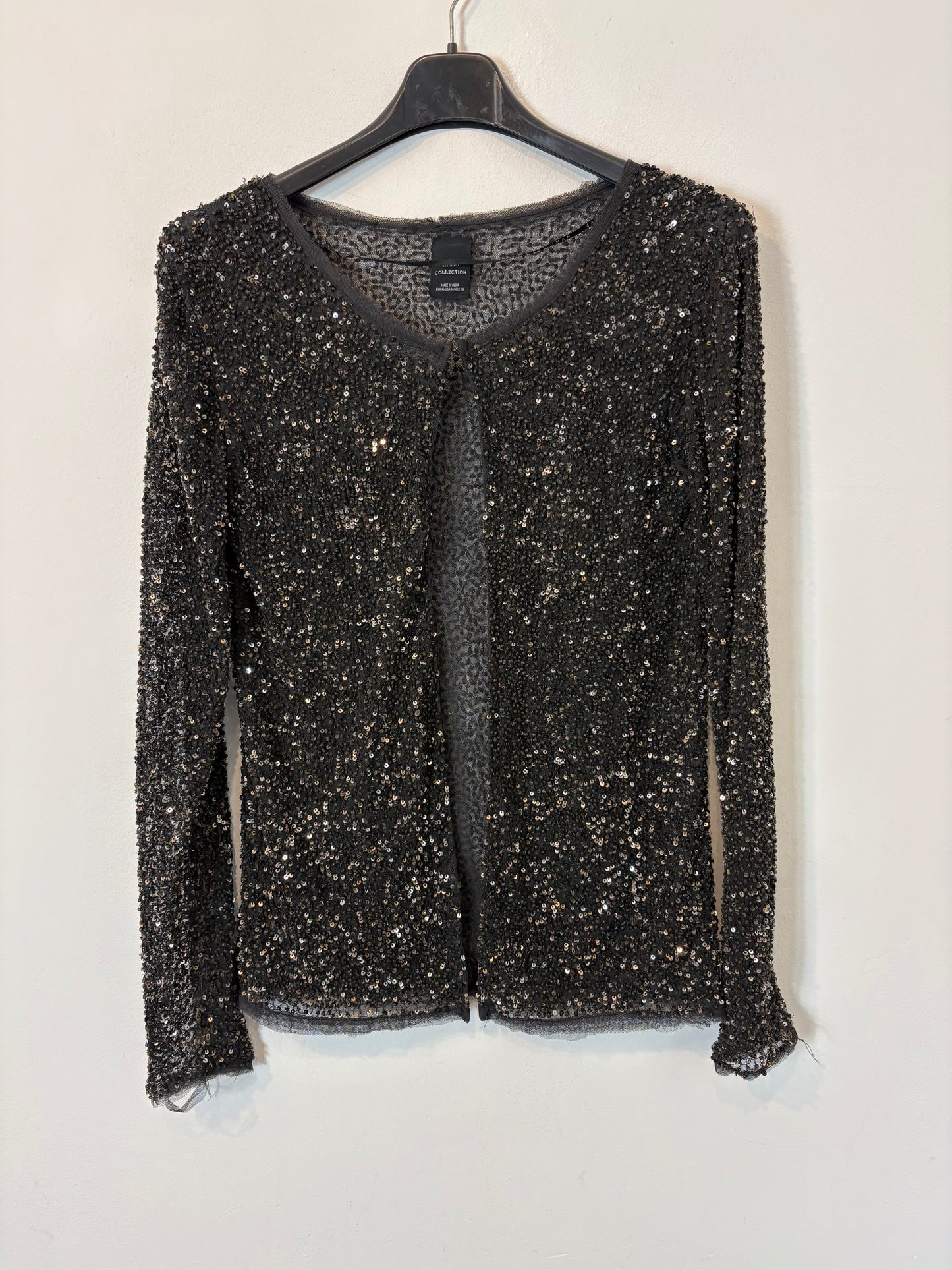 ZARA. Chaqueta lentejuelas mini. T M