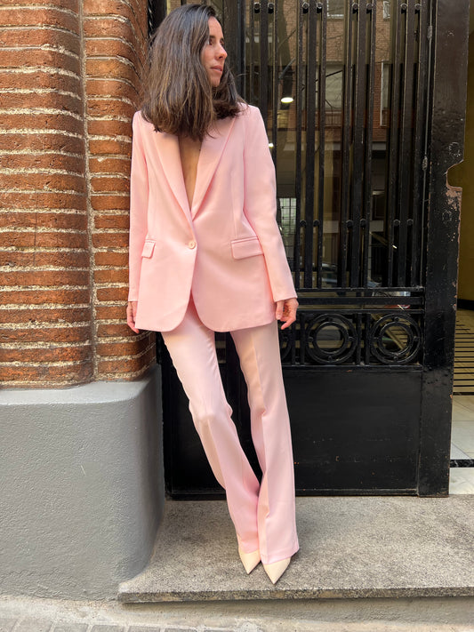 VICOLO. Traje de chaqueta rosa claro